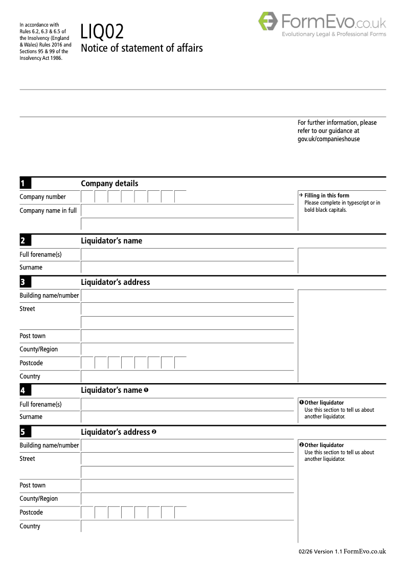 LIQ02 Notice of statement of affairs Rules 6 2 6 3 and 6 5 preview