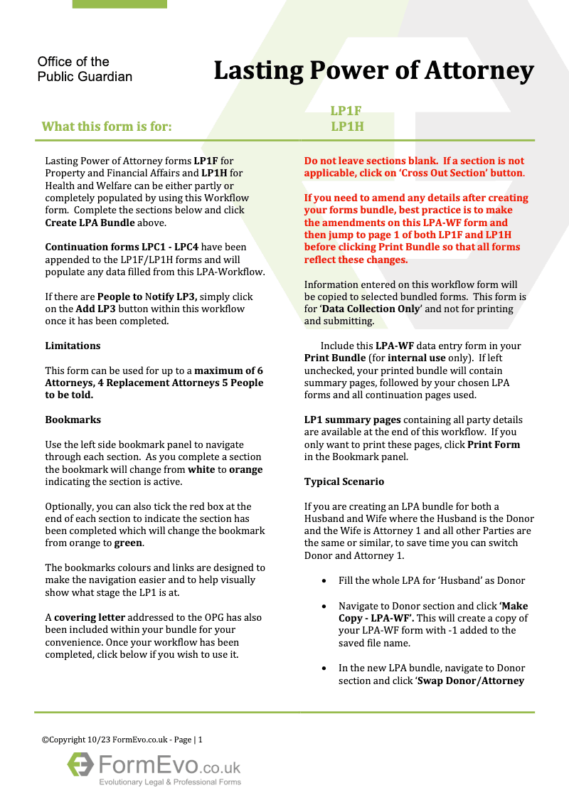 LPA WF Lasting Power of Attorney Workflow preview